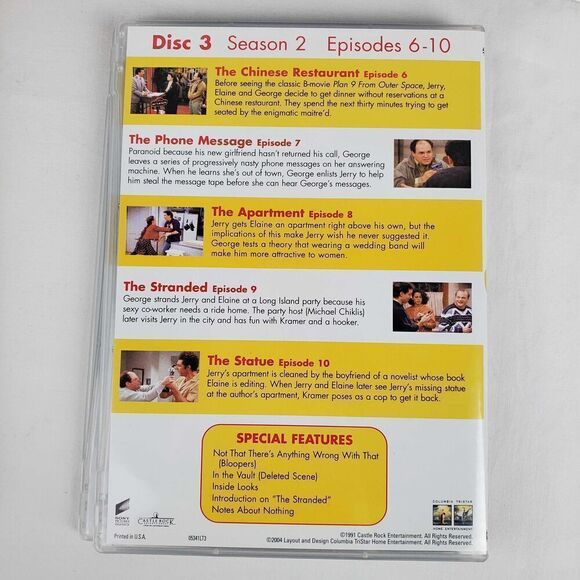 Seinfeld Season 1 & 2 DVD 4-disc Set - Picture 14 of 16